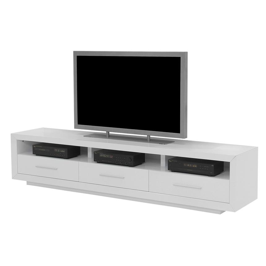 Contour I White TV Stand El Dorado Furniture